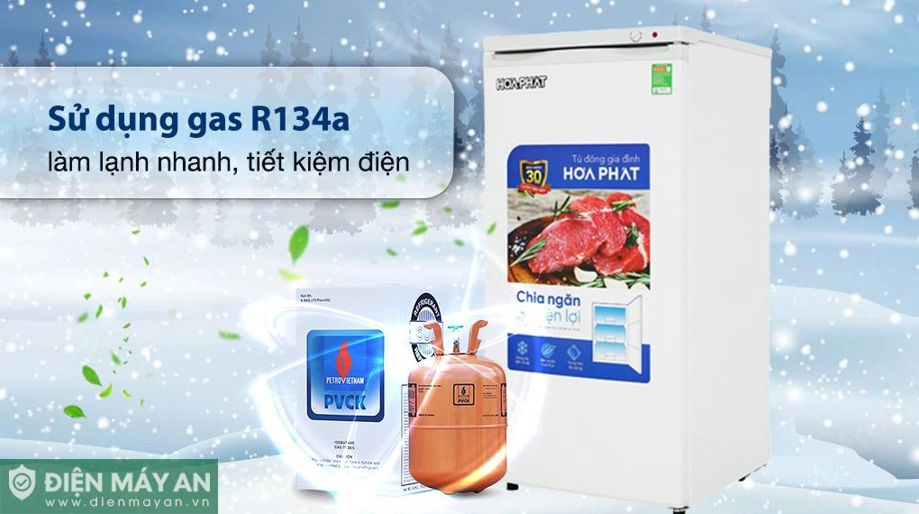 Tủ đông đứng Hòa Phát 147 Lít HPF UAH6147